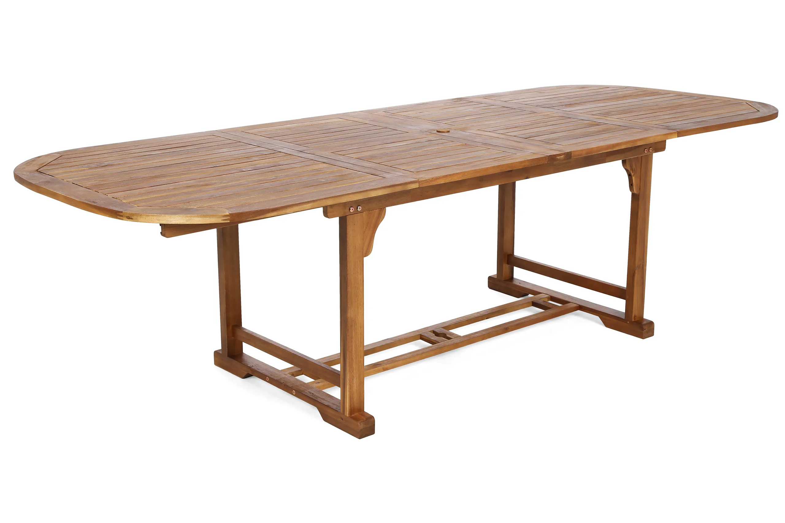 ovalni set namještaja acacia 165+50+50 cm 10+1 - slika 7