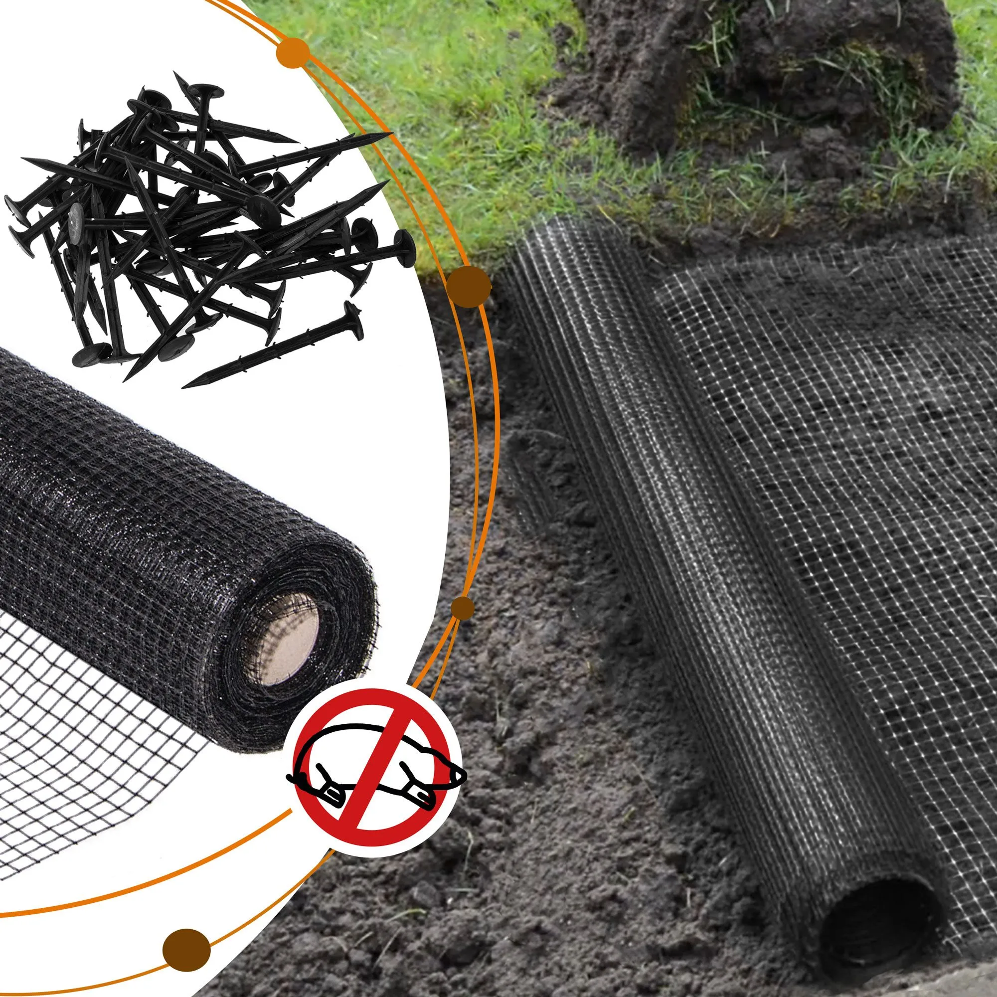 mreža protiv krtica 45 gsm 2 x 200 m - slika 11