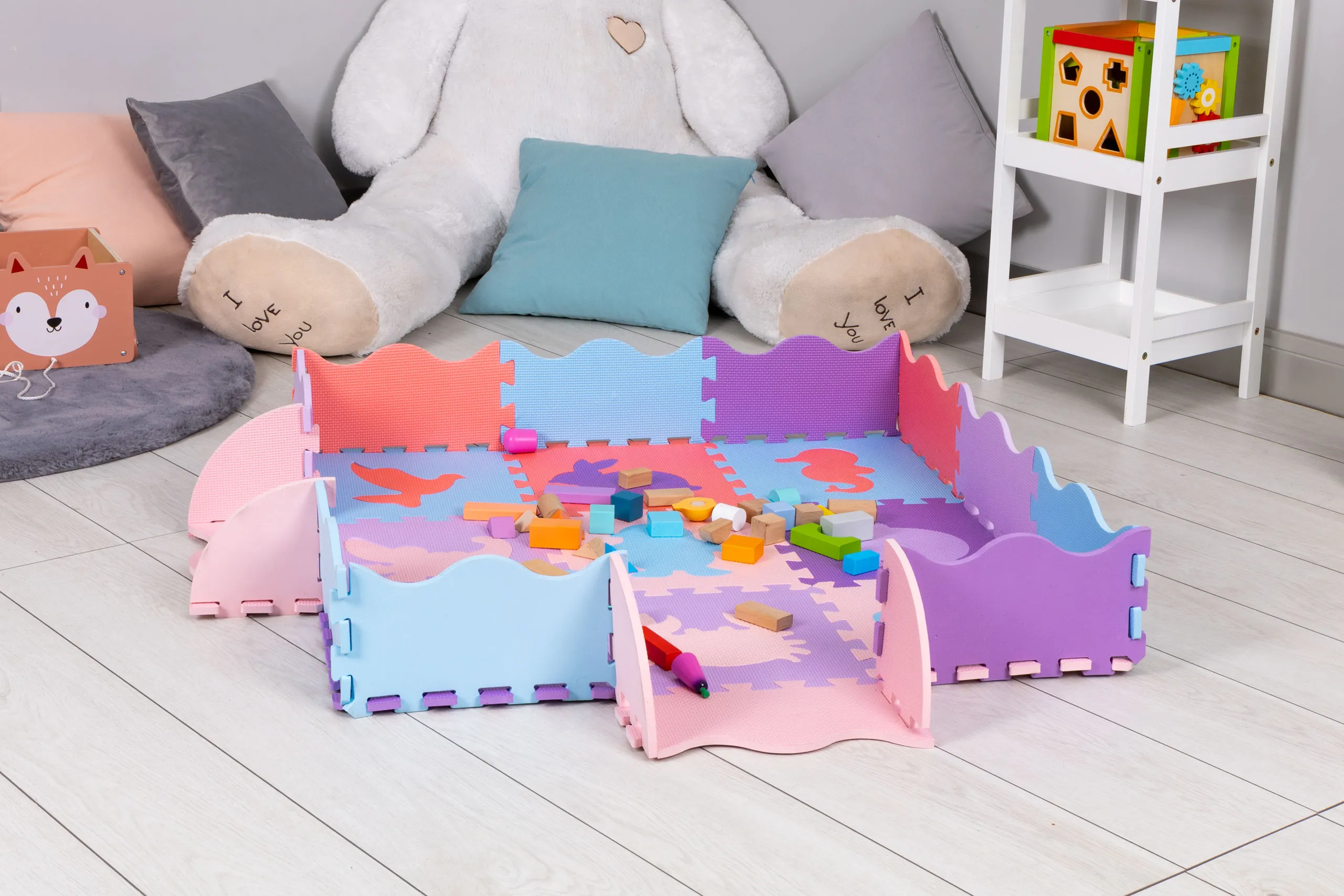 iplay puzzle pjenasta podloga ljubičasta 25 elemenata - slika 9
