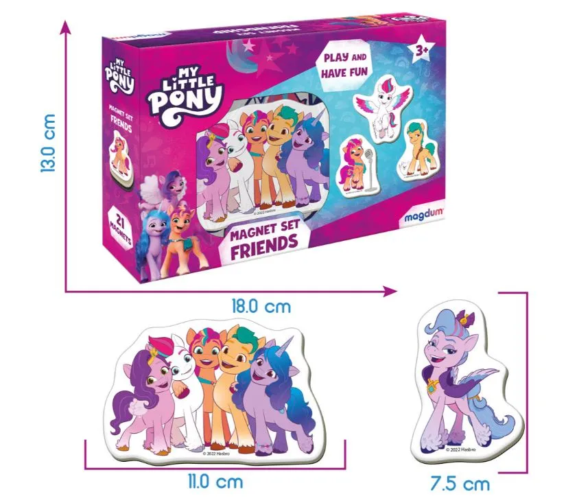 my little pony friends set magneta rozi - slika 4