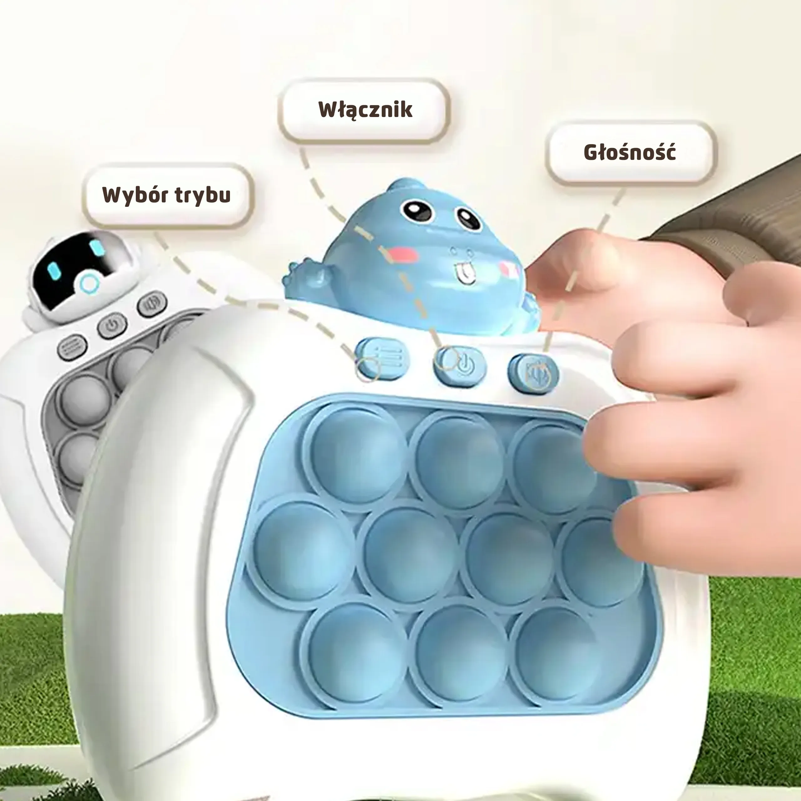 woopie igra pop it dinosaur plavi - slika 4
