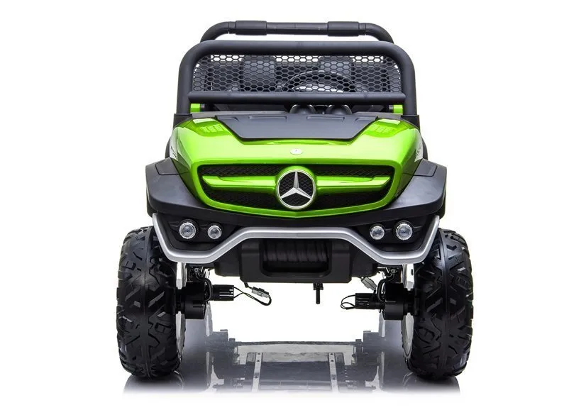 mercedes unimog - automobil na akumulator, zeleni 4x4 - slika 6