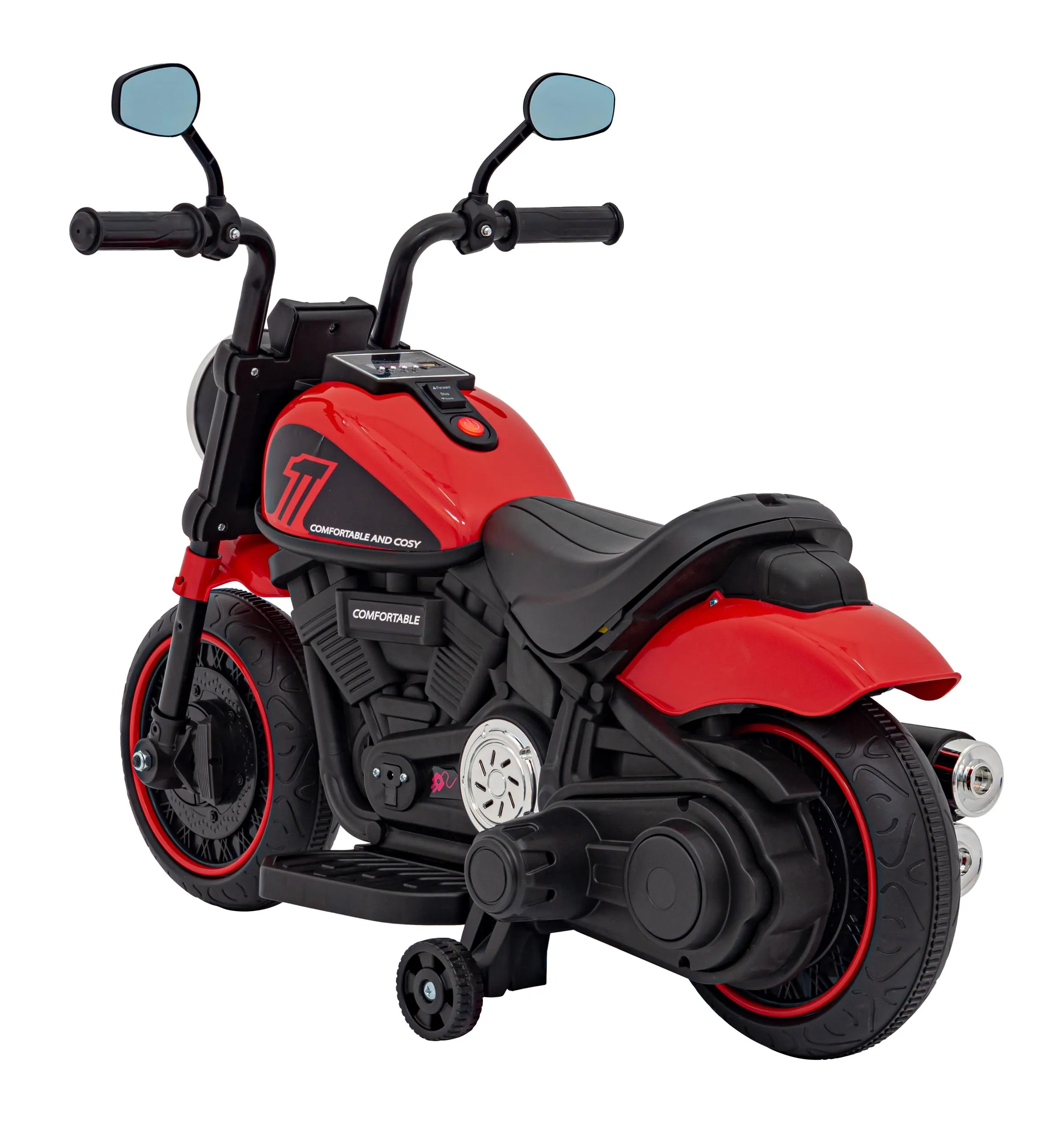 chopper, motor na akumulator, crveni - slika 8