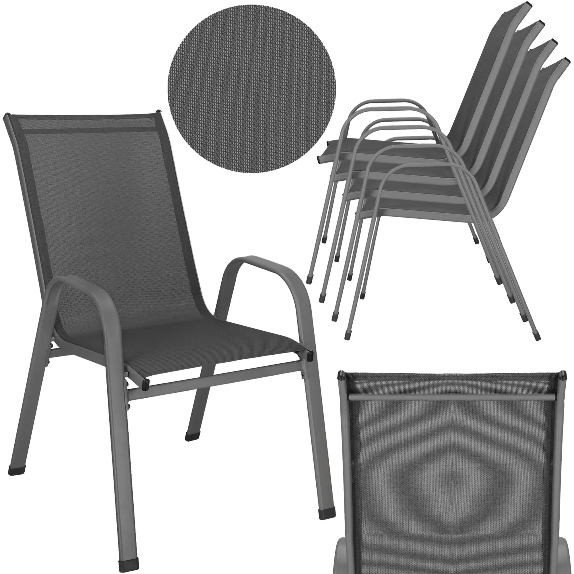 vrtna stolica 73 x 55,5 x 93 cm 4 komada - slika 8