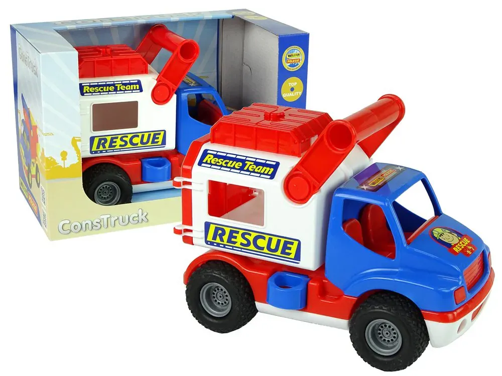 dječji kamion rescue bijelo - plavi - slika 2