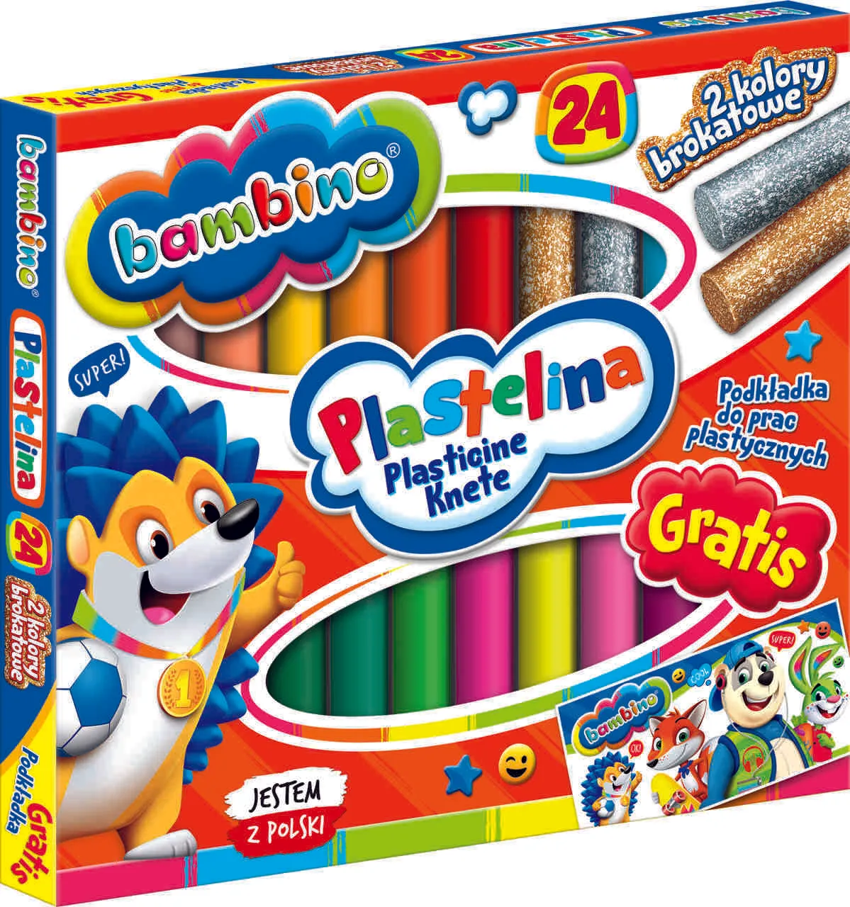 bambino šareni plastelin 24 boje - slika 3