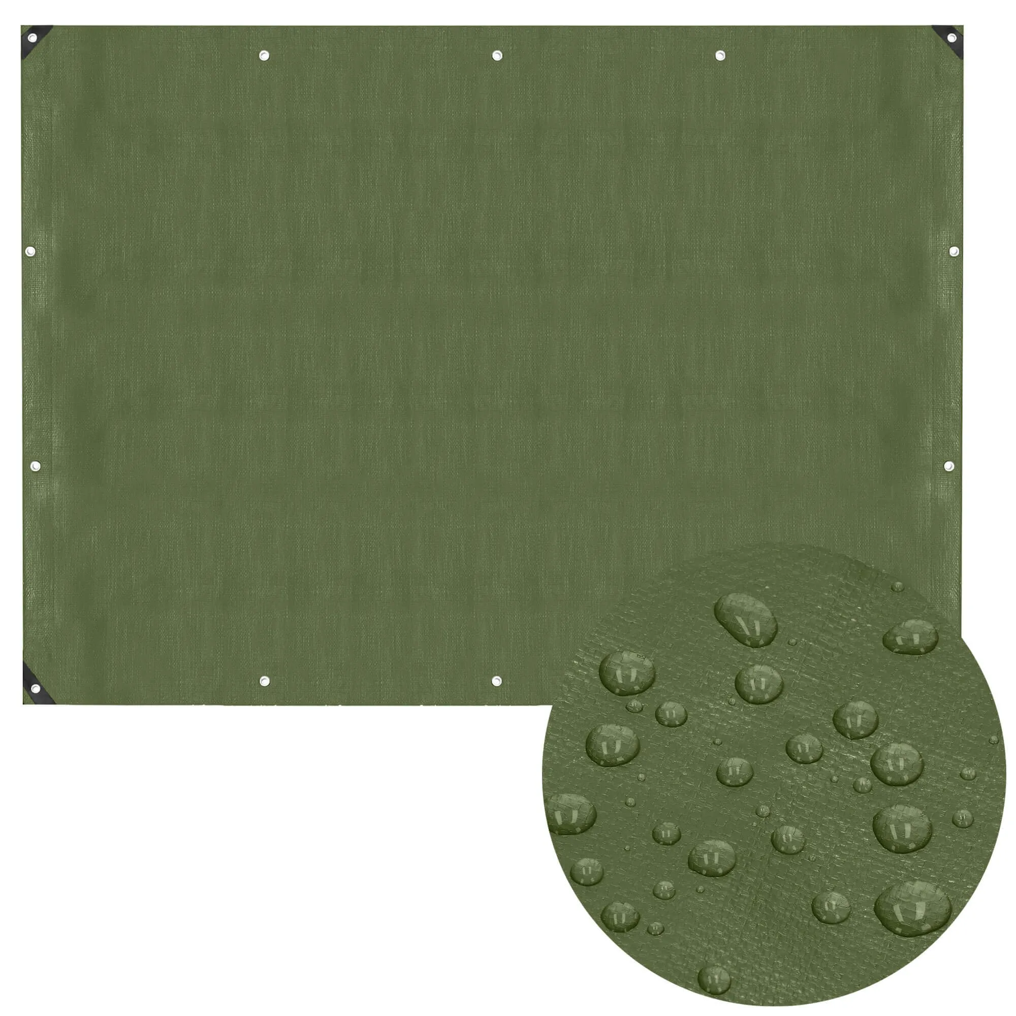 cerada 4 x 5 m zelena - slika 9