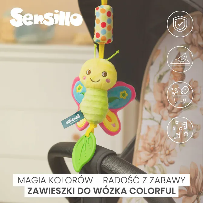 šareni leptir privjesak za kolica - slika 5