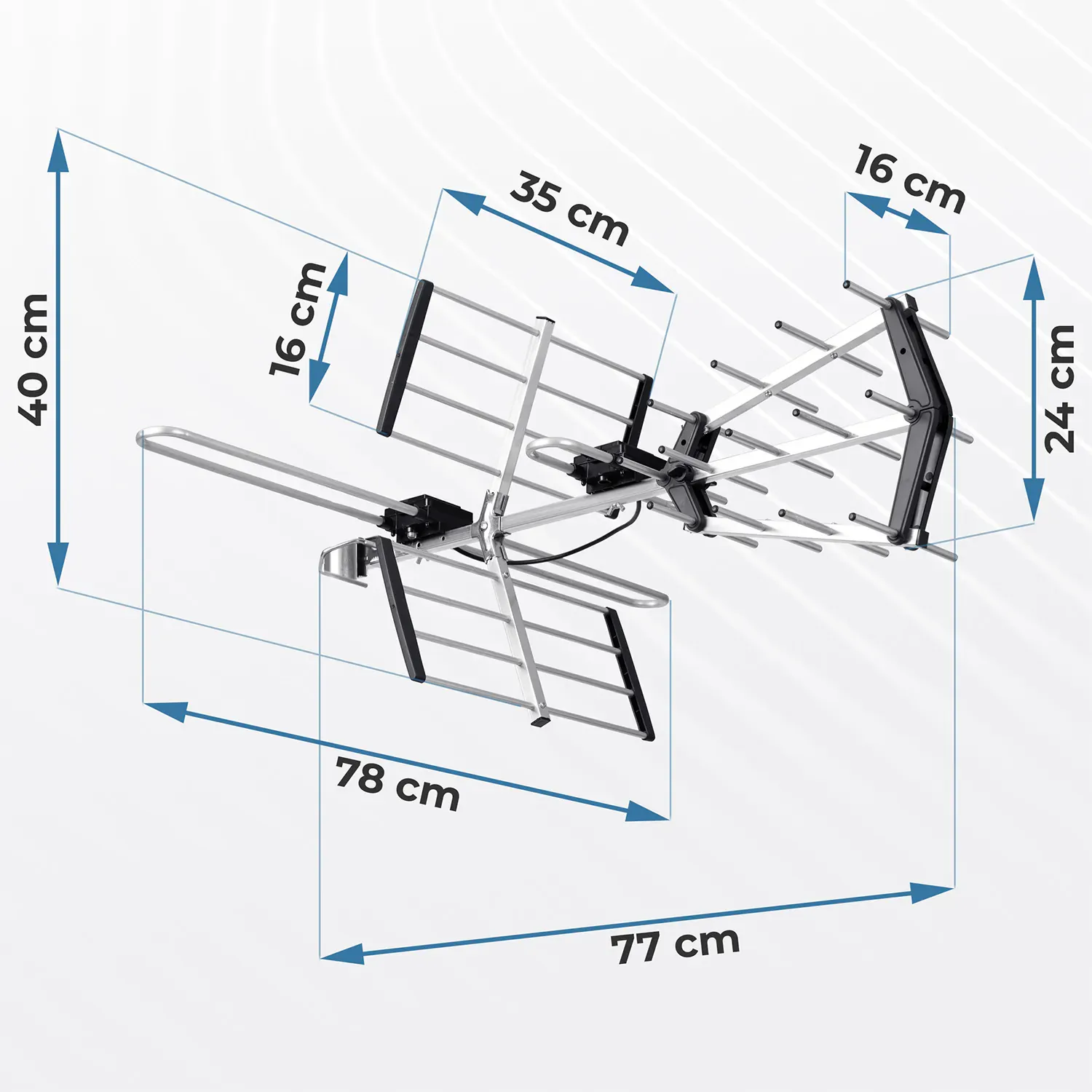 berdsen bd-950 usmjerena vanjska tv antena ultra hd 4k - slika 5