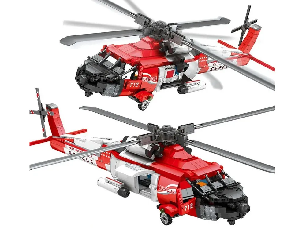 tehnički blokovi, 1137 elemenata, zrakoplov/helikopter - slika 6