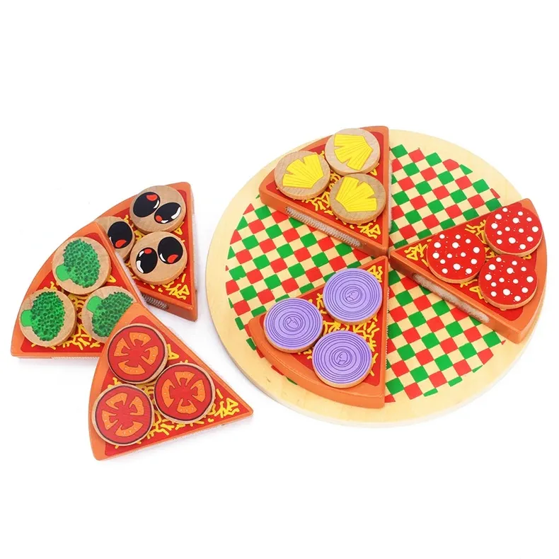 montessori drveni set pizza s dodacima - slika 7