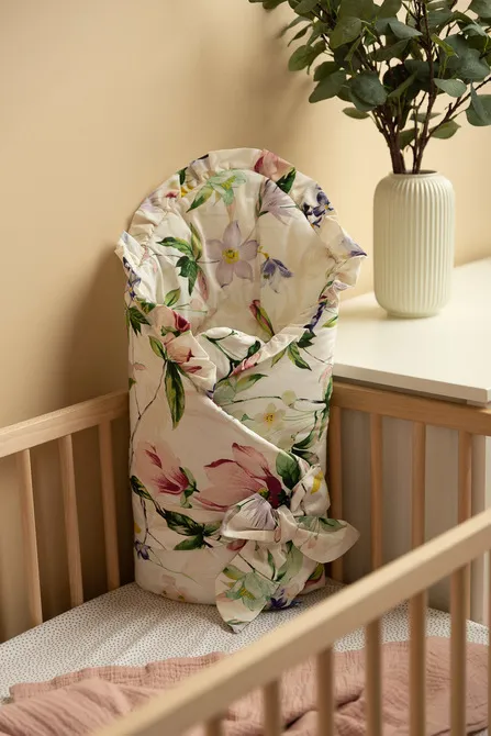 dvostrani poplun za bebe 75x75cm cvijeće - slika 6