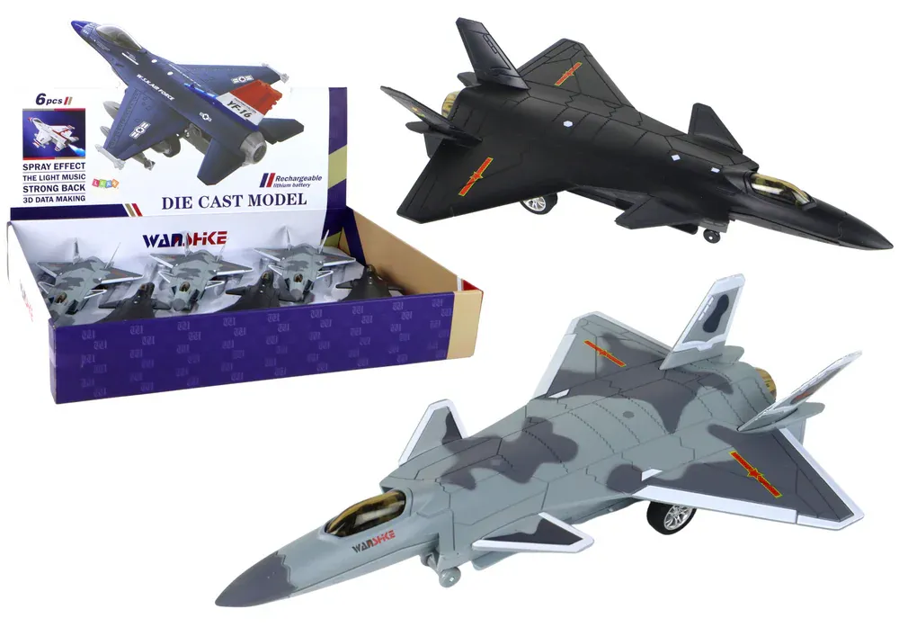 model aviona na trenje, crni ili sivi - slika 2