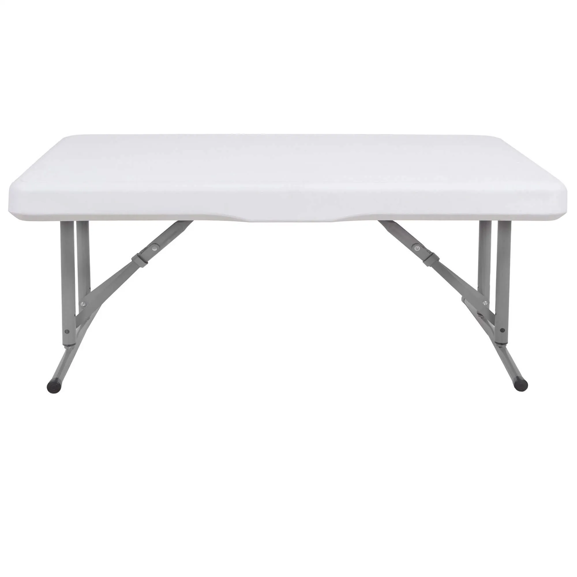 set za catering stol + klupe 105 x 65 x 69 cm bijeli - slika 9