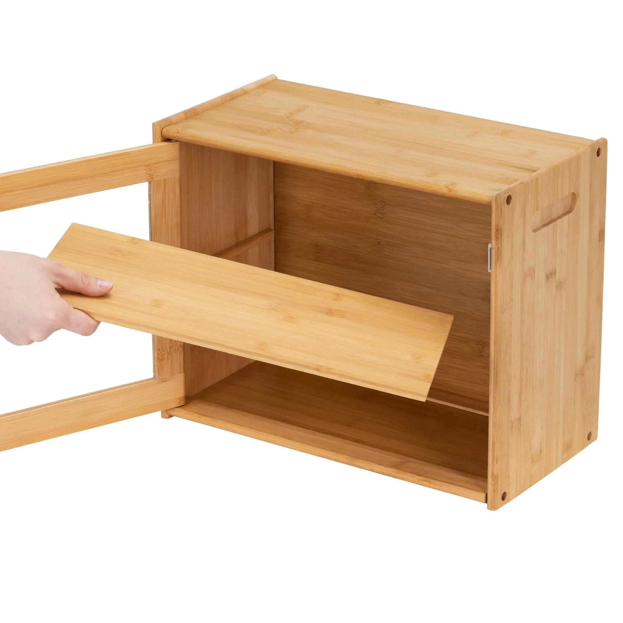 posuda za kruh 40 x 31 x 20 cm bambus, prozirni akril - slika 9