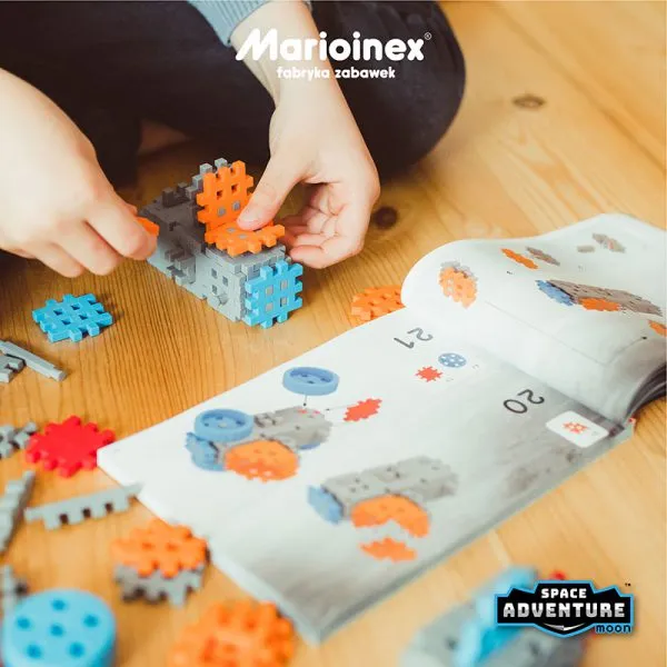 marioinex set waffle kockica baza na mjesecu 618kom. - slika 4