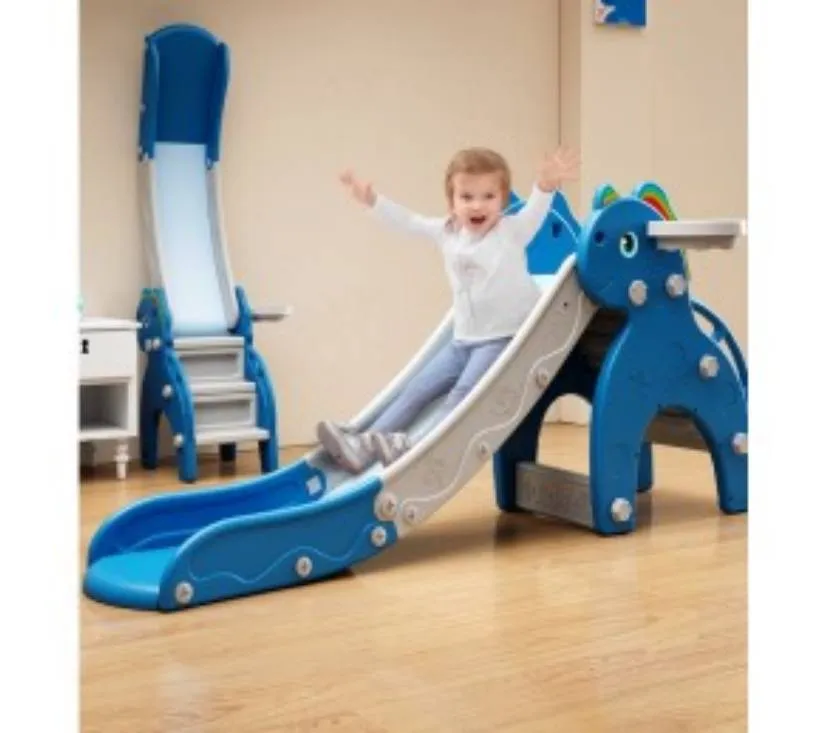 mamakids dječji tobogan za dvorište i igraonicu, plavi 170 cm - slika 4
