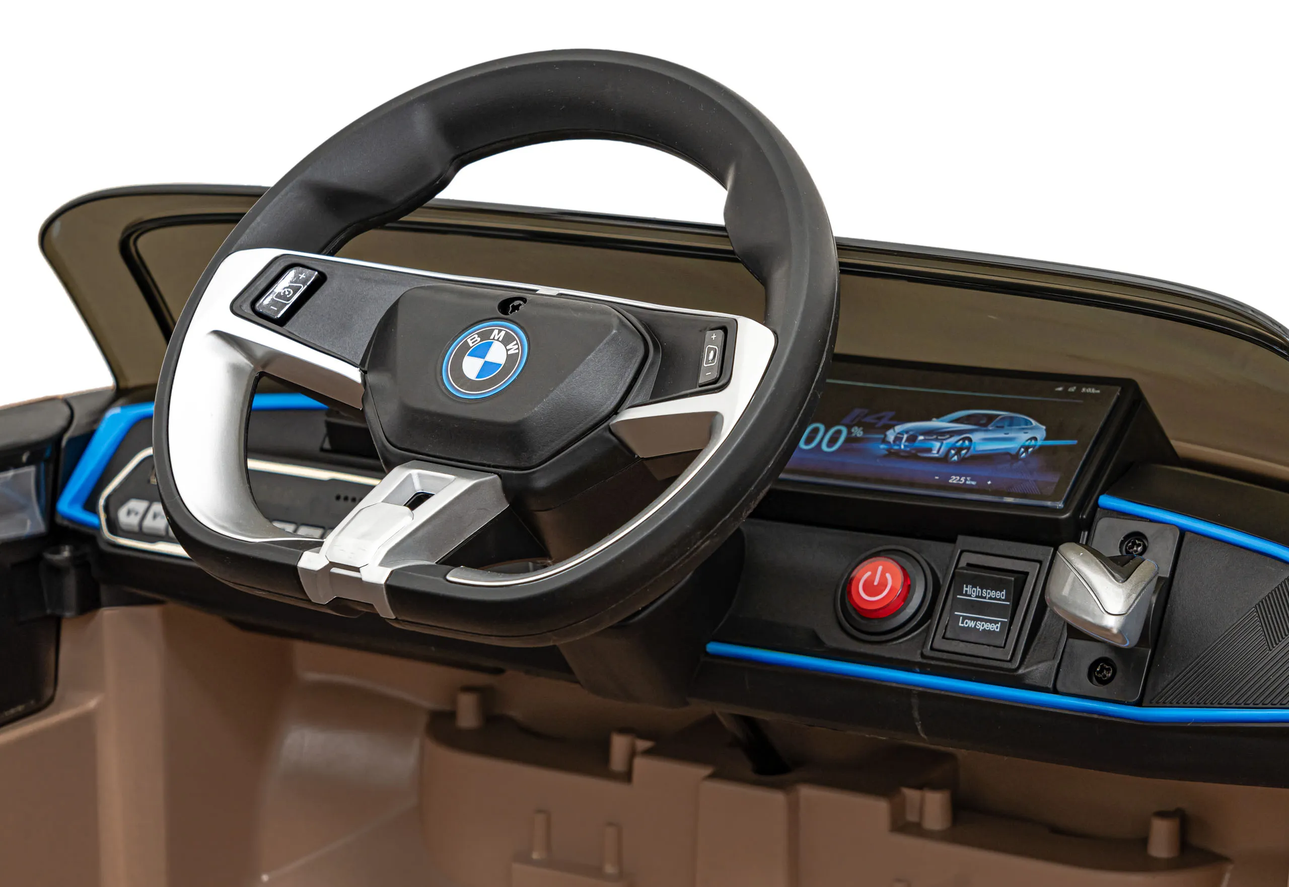 bmw i4, auto na akumulator, zlatni - slika 9