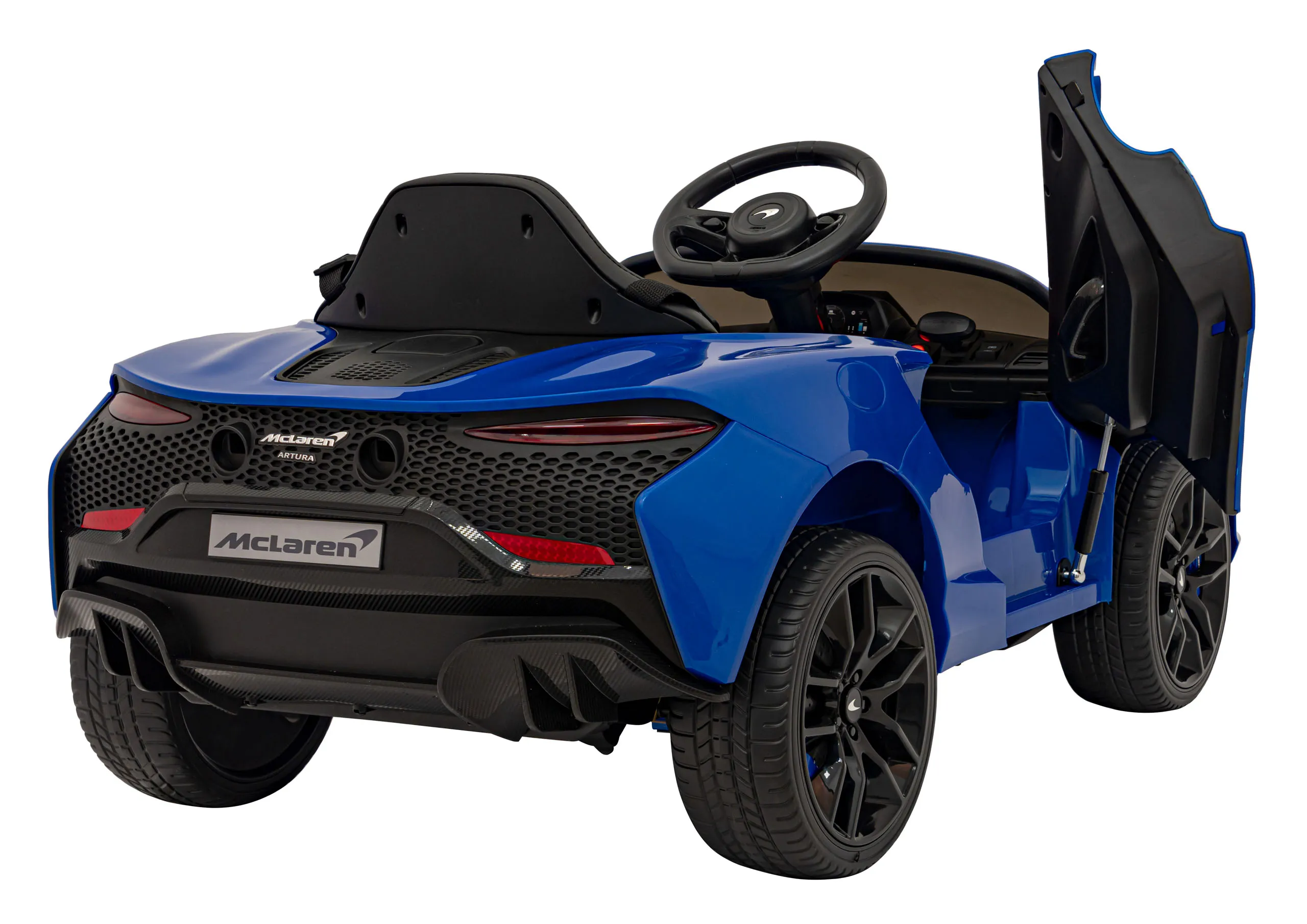 mclaren artura, auto na akumulator, plavi - slika 5
