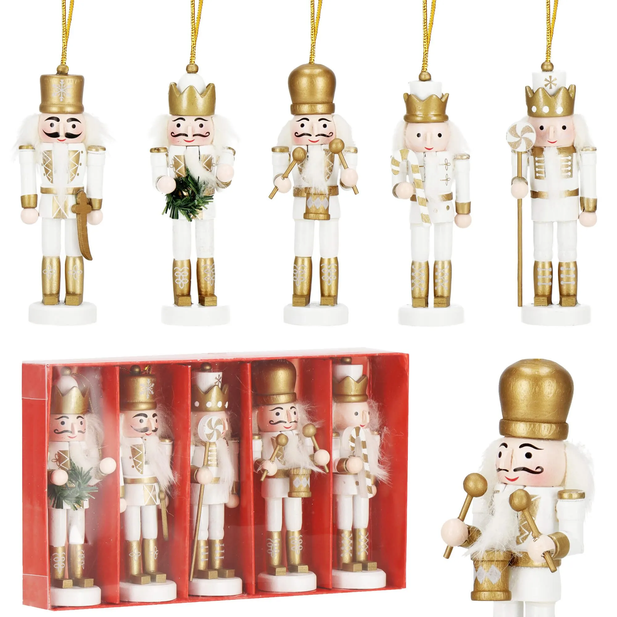 božićni ukras orašar 12,5 cm – set od 5 komada - slika 5