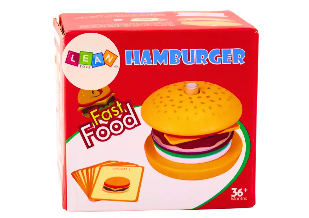 drveni set za hamburger sa 10 kartica - slika 5