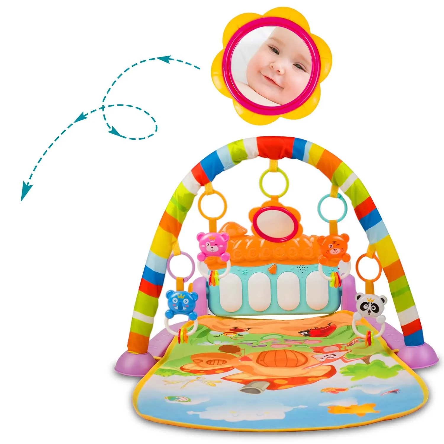 ricokids interaktivna edukativna prostirka s klavirom - slika 6