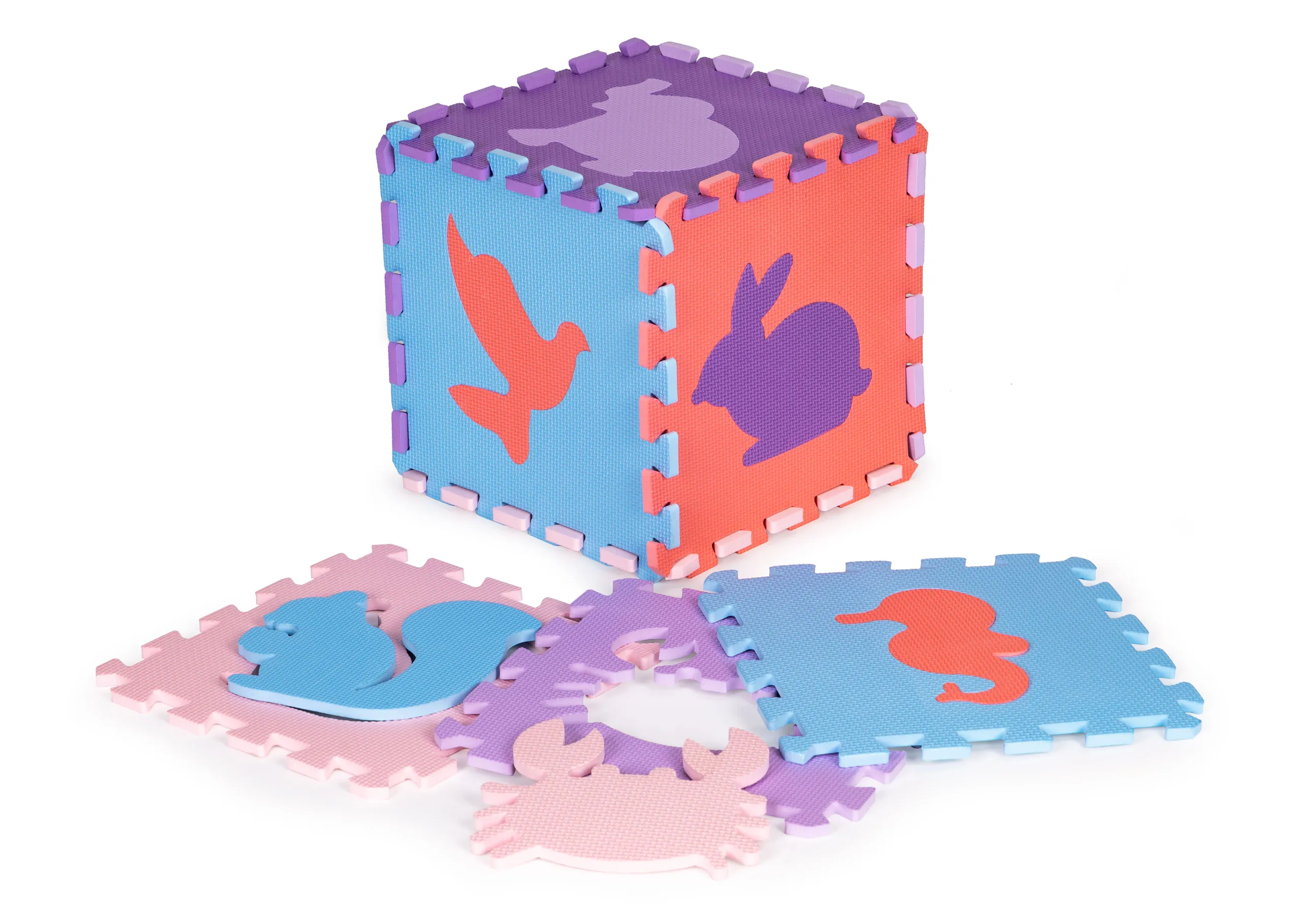 iplay puzzle pjenasta podloga ljubičasta 25 elemenata - slika 6