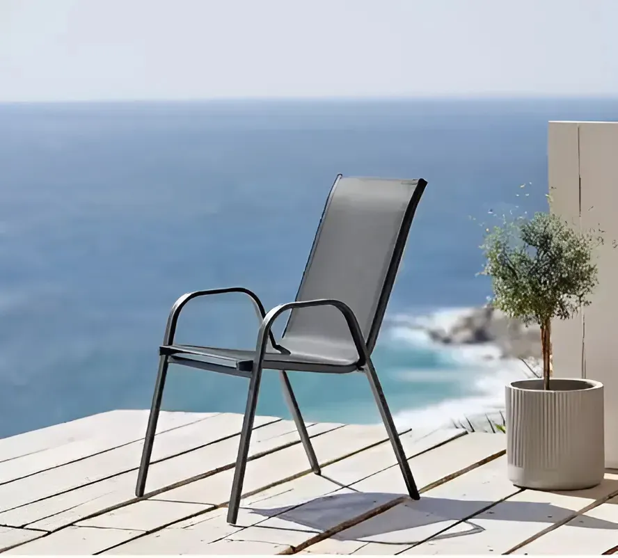 multigarden set od 4 vrtne stolice – za terasu ili balkon, sive - slika 8