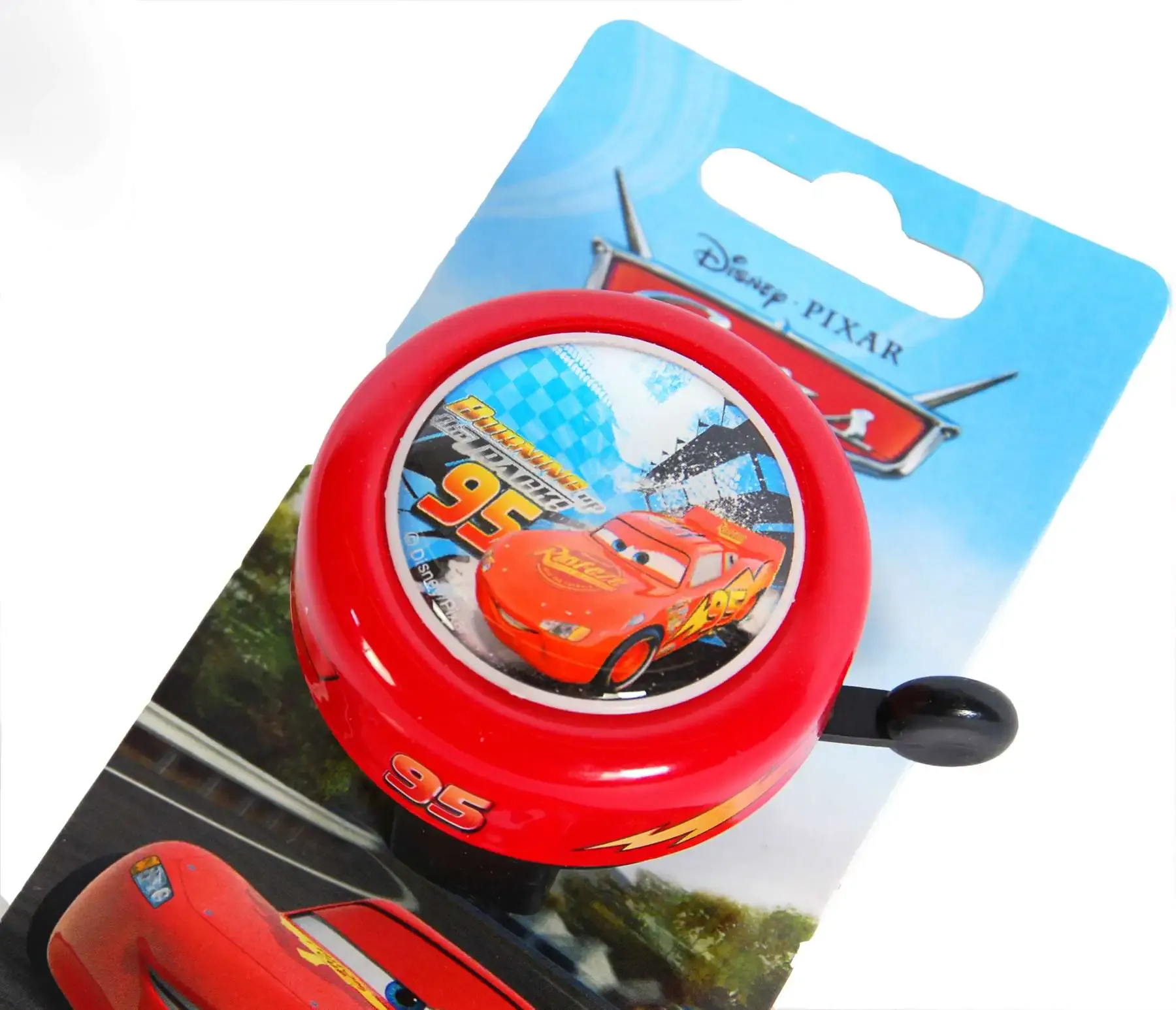 zvono za dječji bicikl disney cars - crveno - slika 4