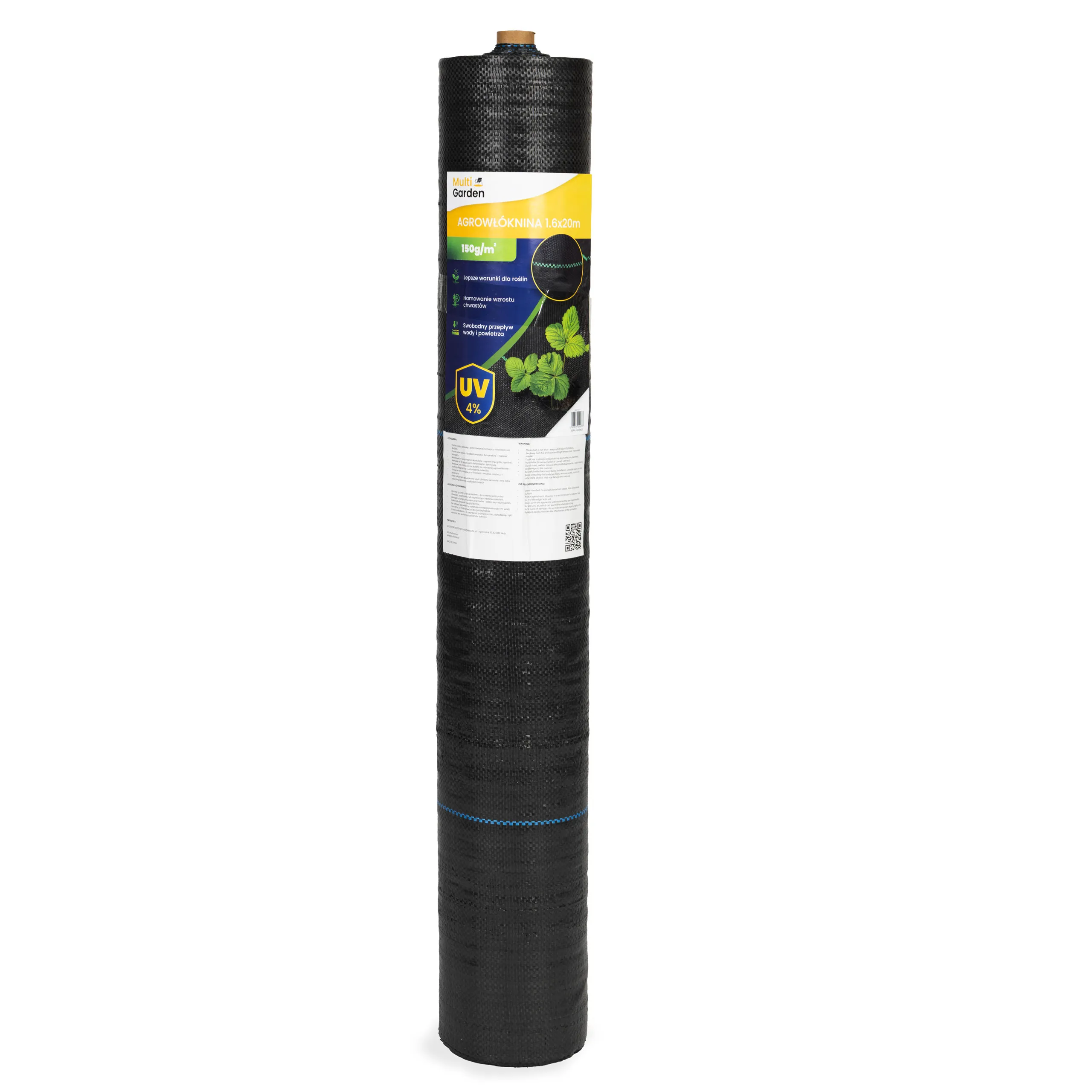 multigarden crna uv-otporna agrotekstilna tkanina 150 g/m² protiv korova 1,6 × 20 m, s klinovima - slika 5
