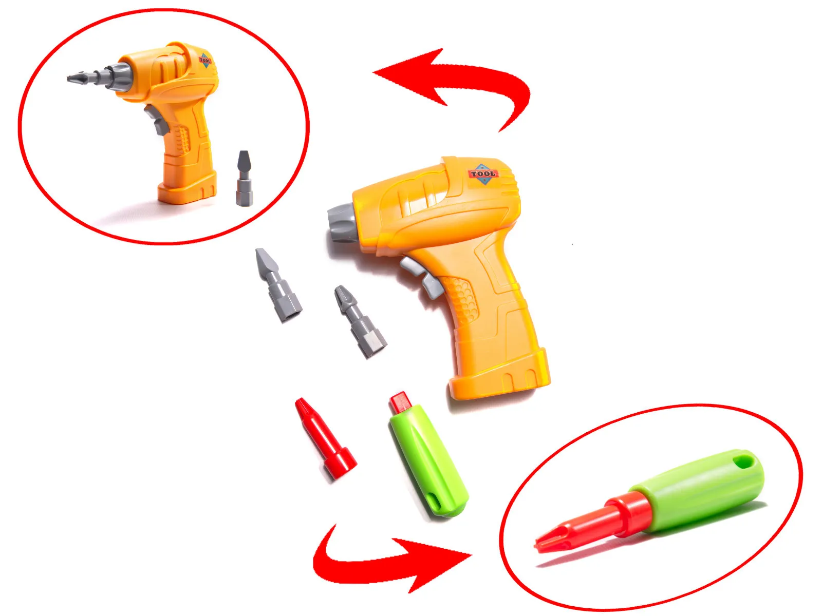set odvijač bušilica vijci diy 258 elemenata - slika 6