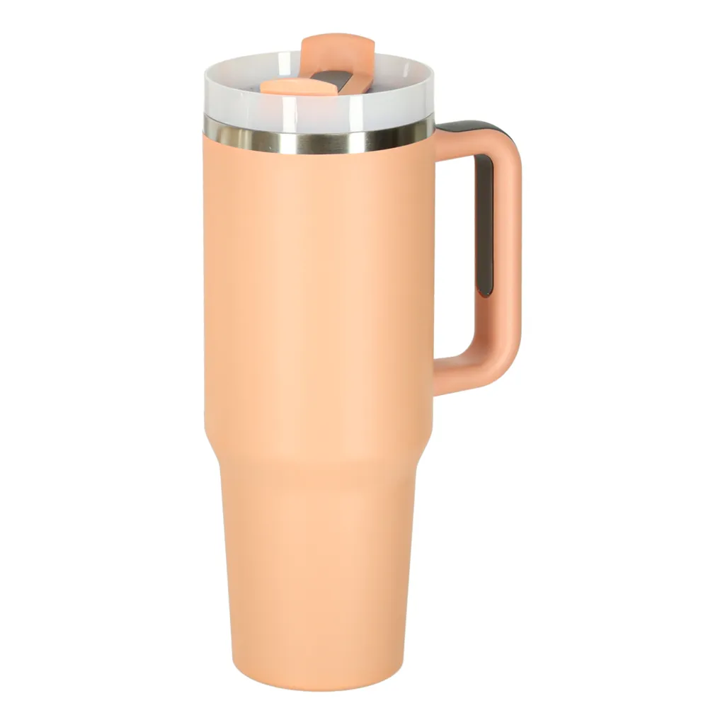 termo šalica s ručkom, termosica 1200 ml, ružičasta - slika 6