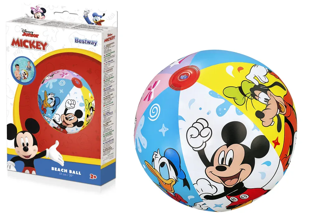 bestway 91098 lopta za plažu na napuhavanje 51xm mickey mouse - slika 2