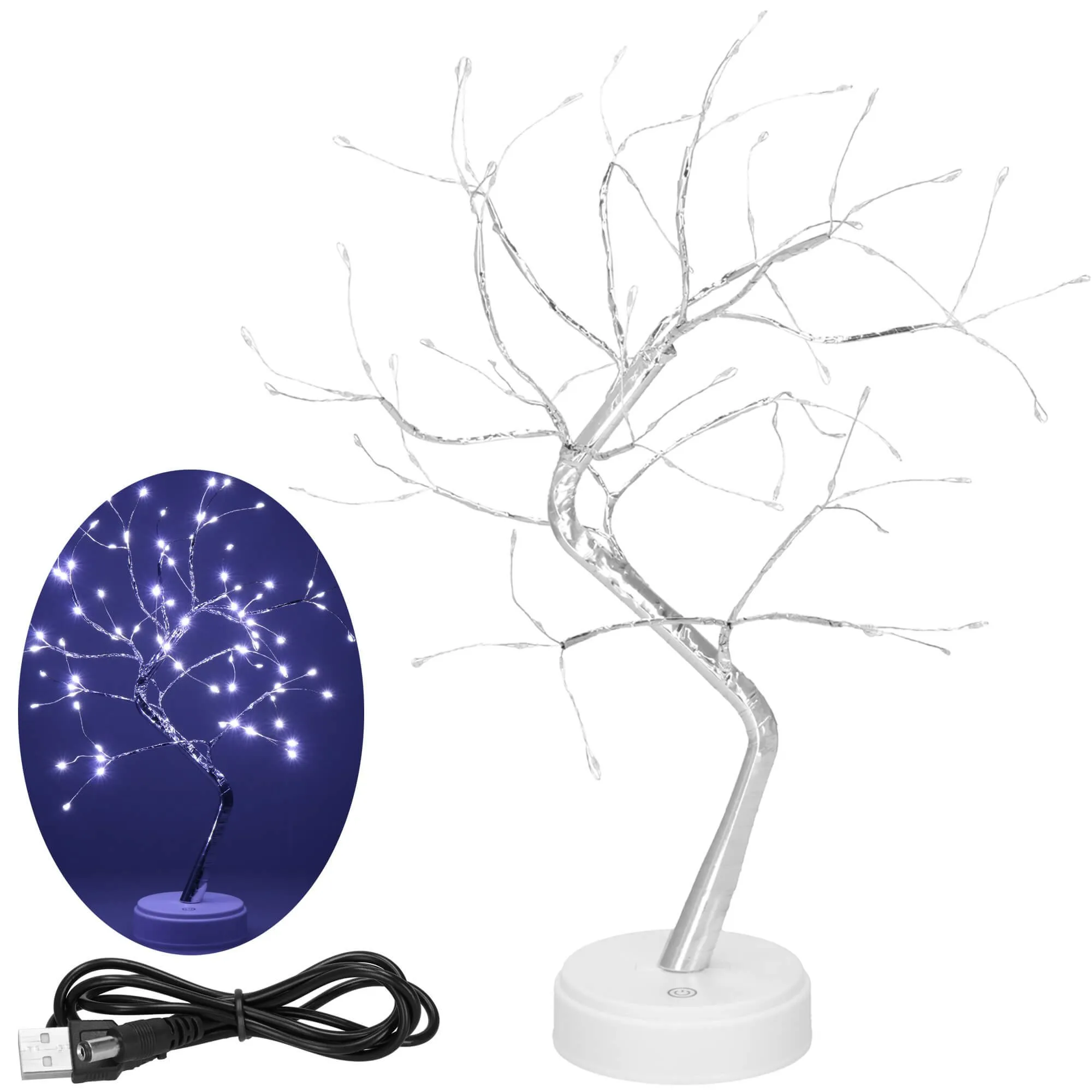 dekorativno led drvce 45 cm – 90 led - slika 3