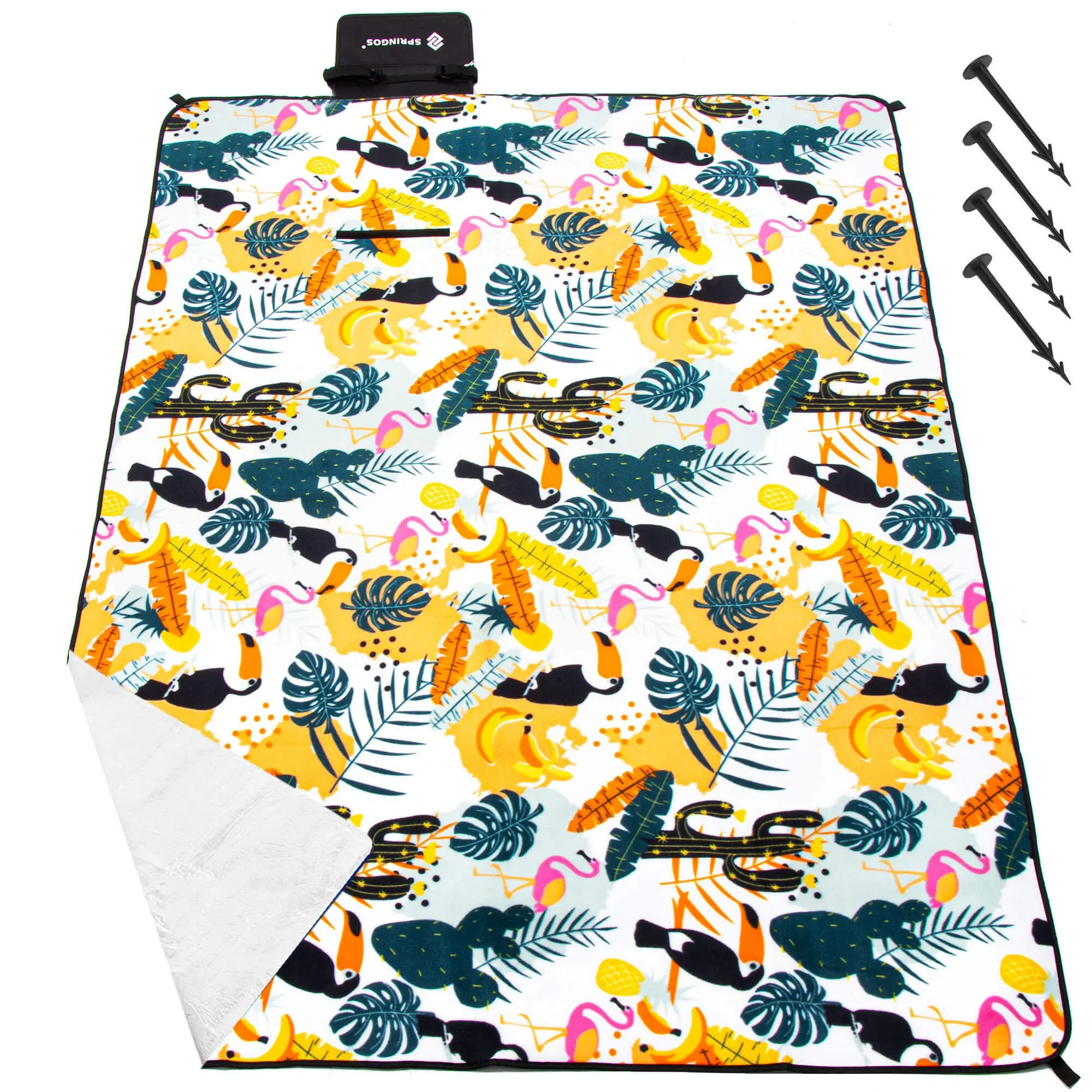 sklopiva deka za piknik 200 x 200 cm tropic - slika 11