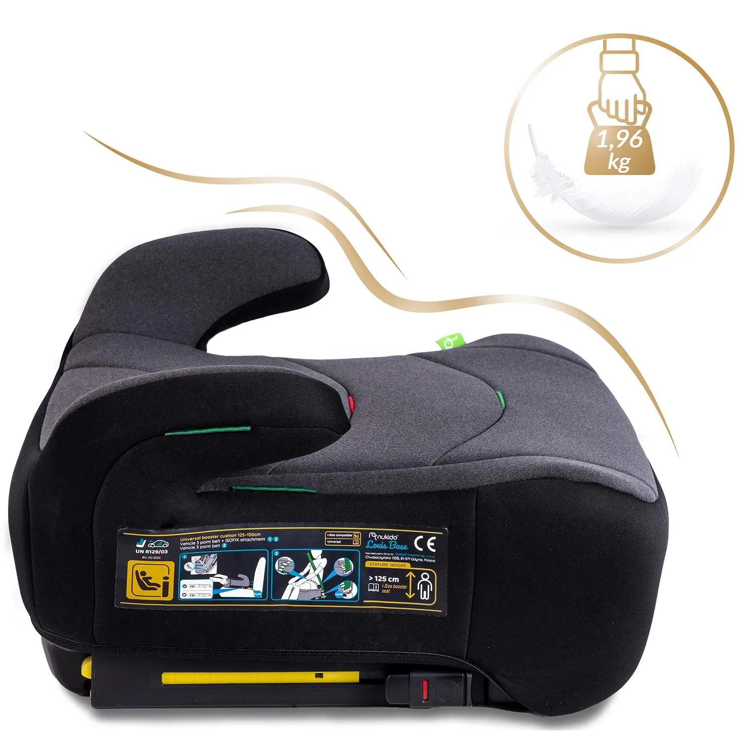 dječja autosjedalica isofix 22 - 36 kg louis nukido 710201 - slika 8