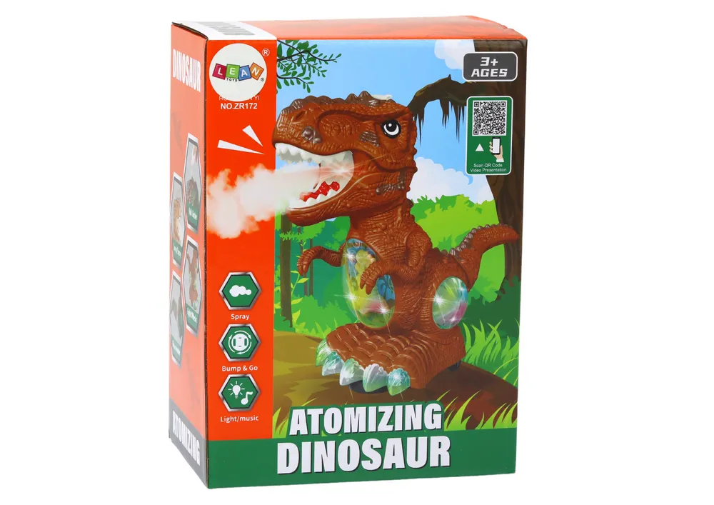 rasplesani dinosaur sa senzorom za prepreke smeđi - slika 4