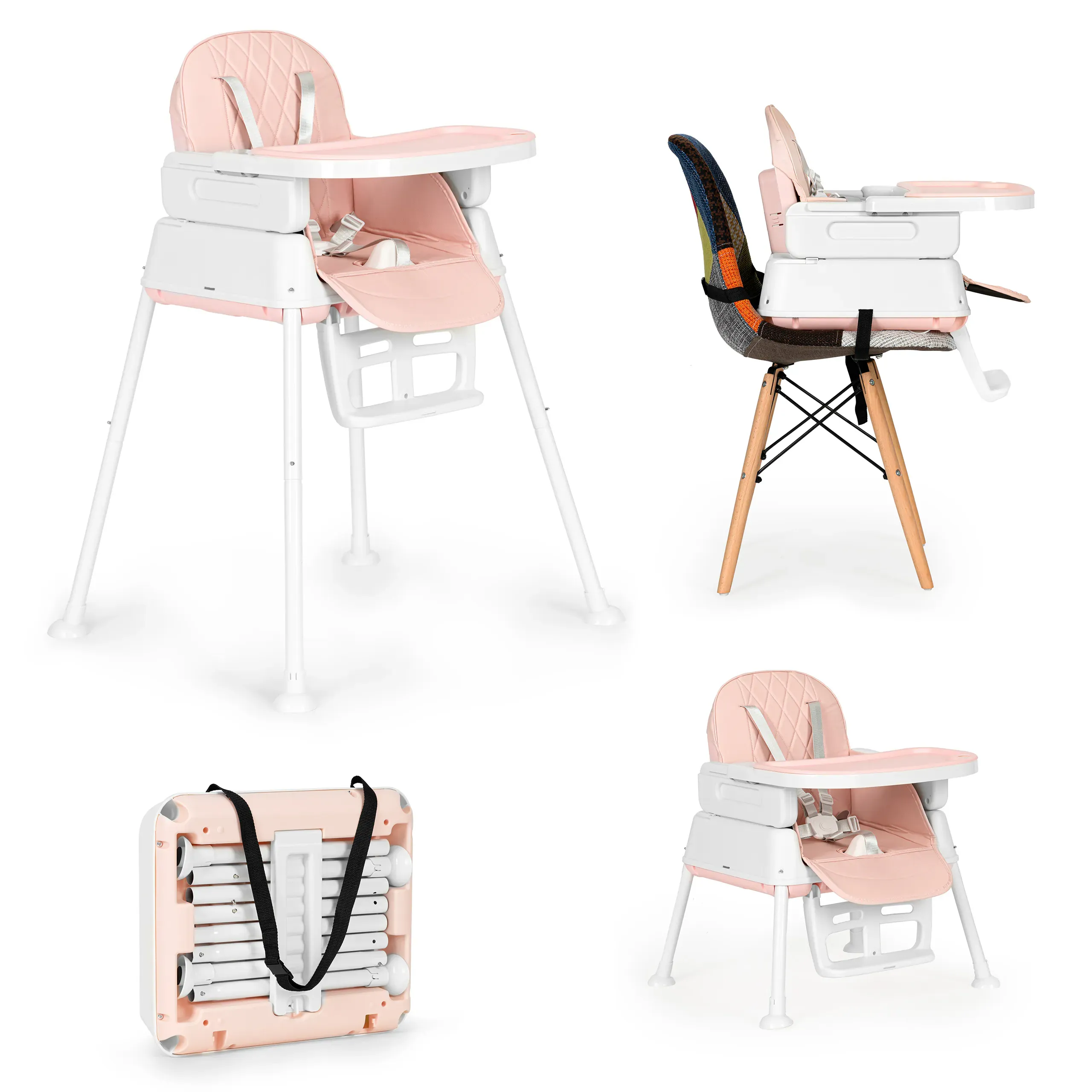 ecotoys 3u1 hranilica roza - slika 2