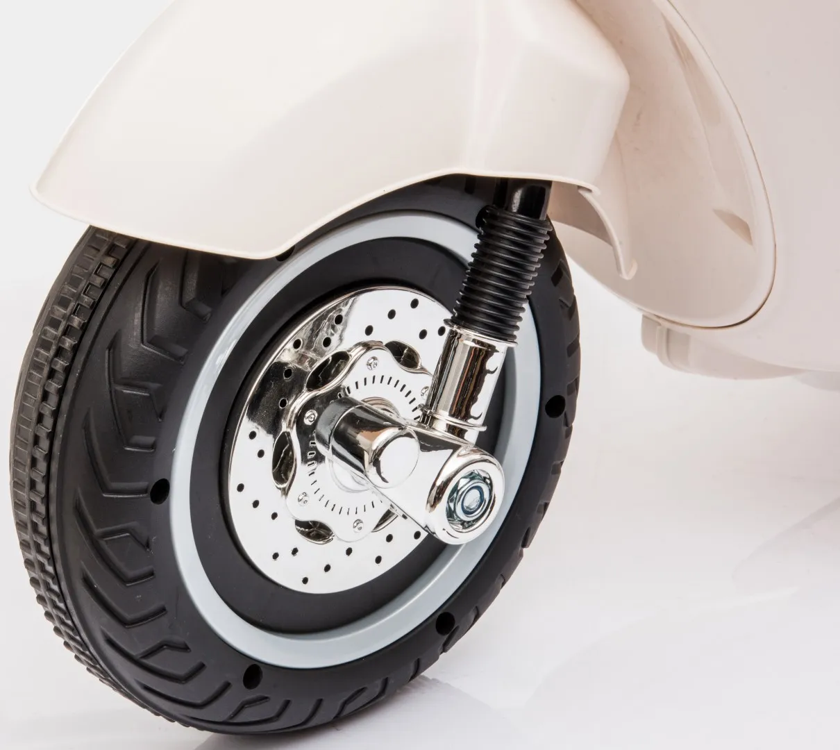 skuter vespa na akumulator s usb priključkom - bijeli - slika 8