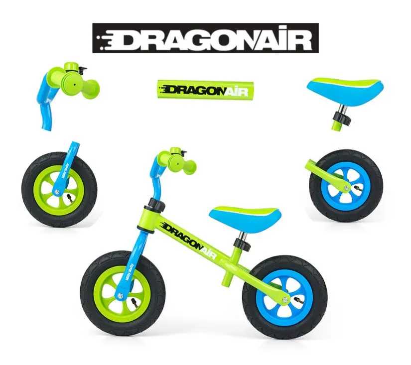 milly mally bicikl guralica dragon air zeleni - slika 4