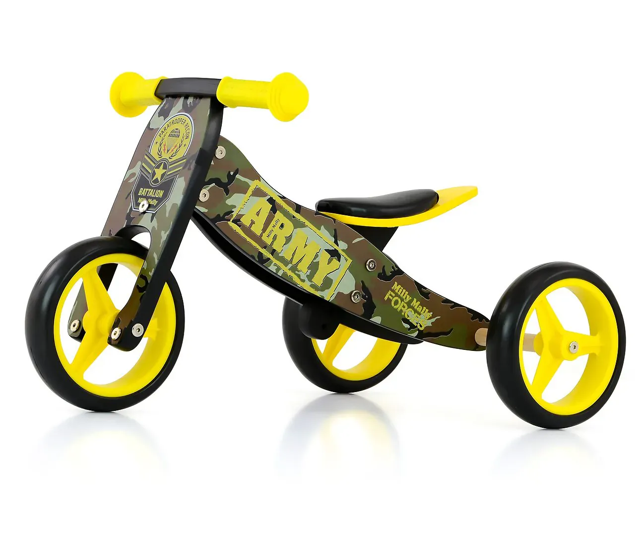 dječji bicikl bez pedala 2u1 jake army - slika 2