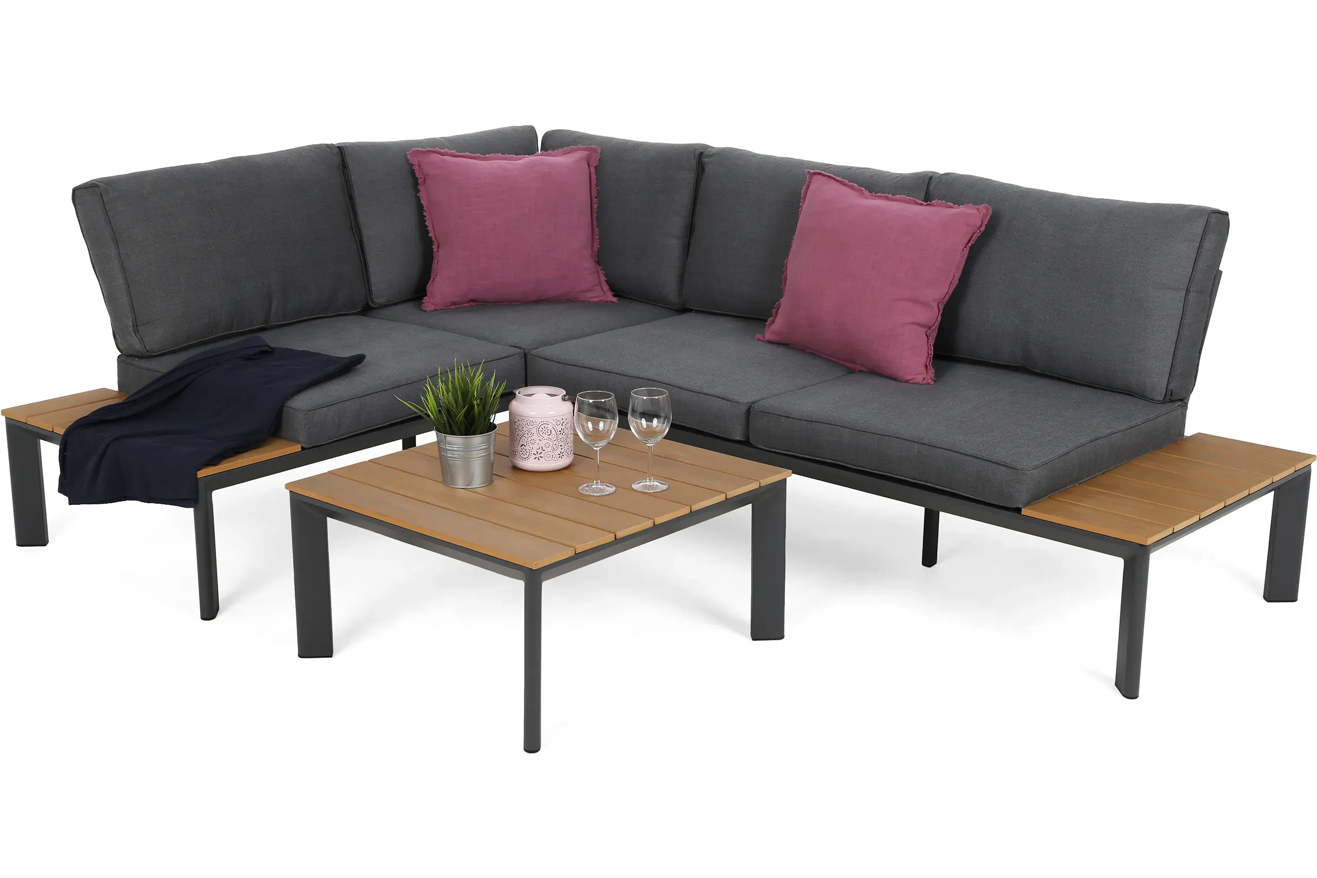 kutna sofa nicea tamno siva / siva - slika 2