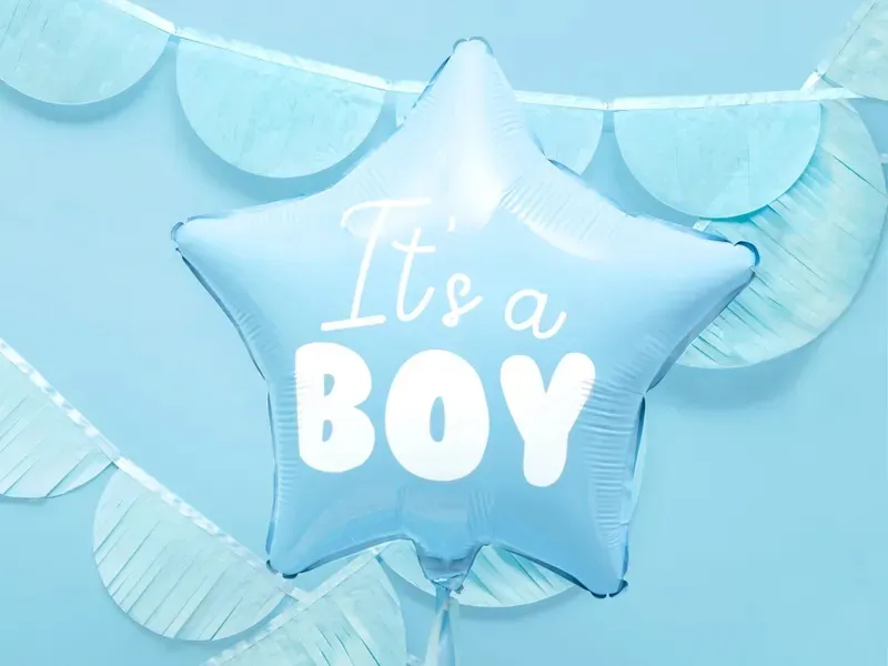 balon zvijezda - "it's a boy", plavi 48cm - slika 3
