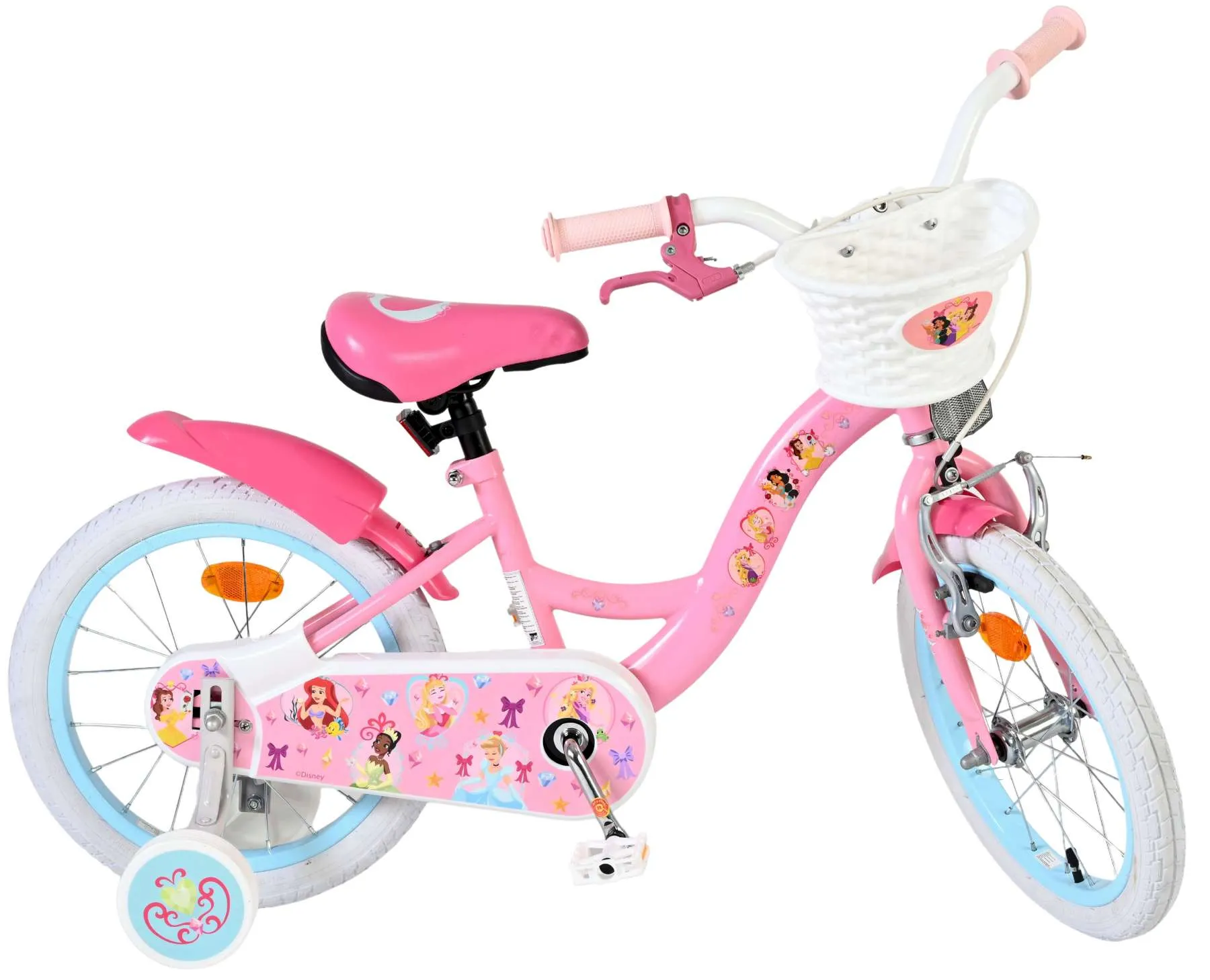 disney princess dječji bicikl za djevojčice - 16" roza - slika 11