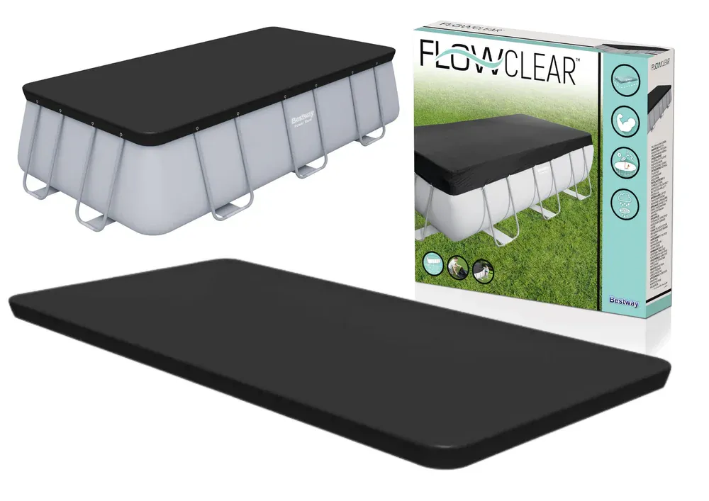 pokrivač za bazen 404/412x201cm crni - slika 2