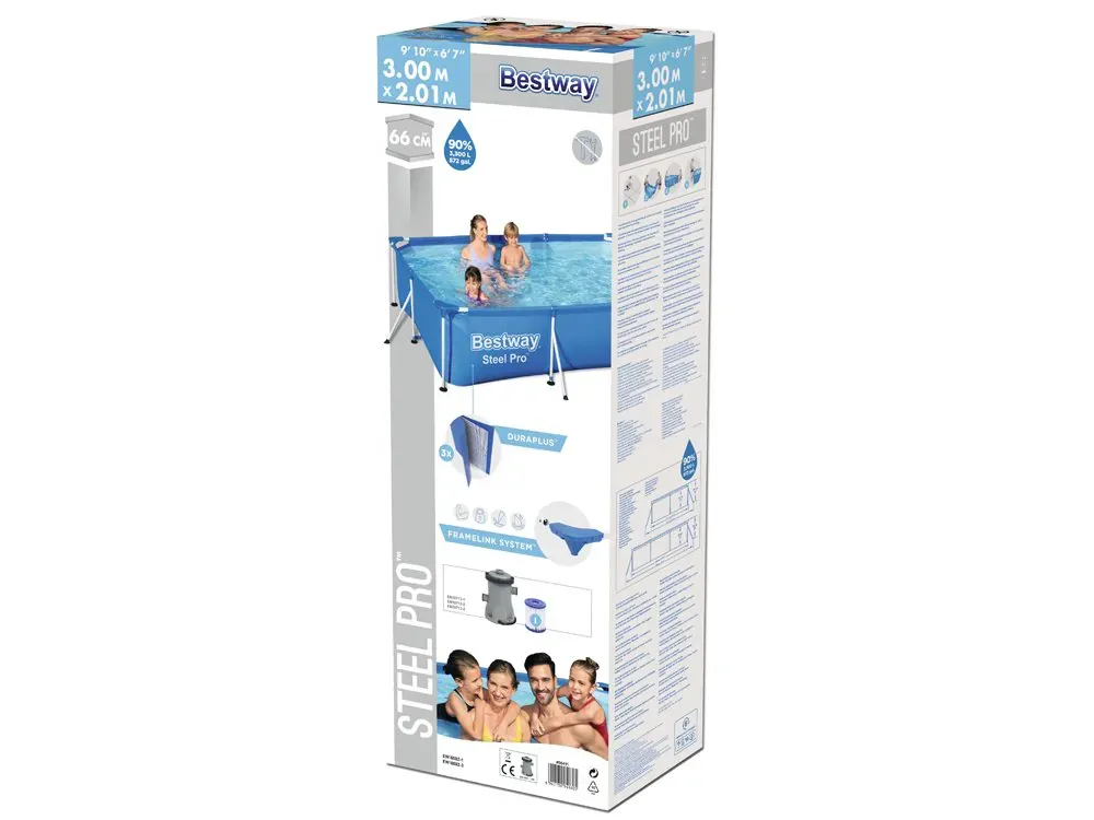 bestway bazen 56411 - 300x201x66cm - 3,300l - slika 9