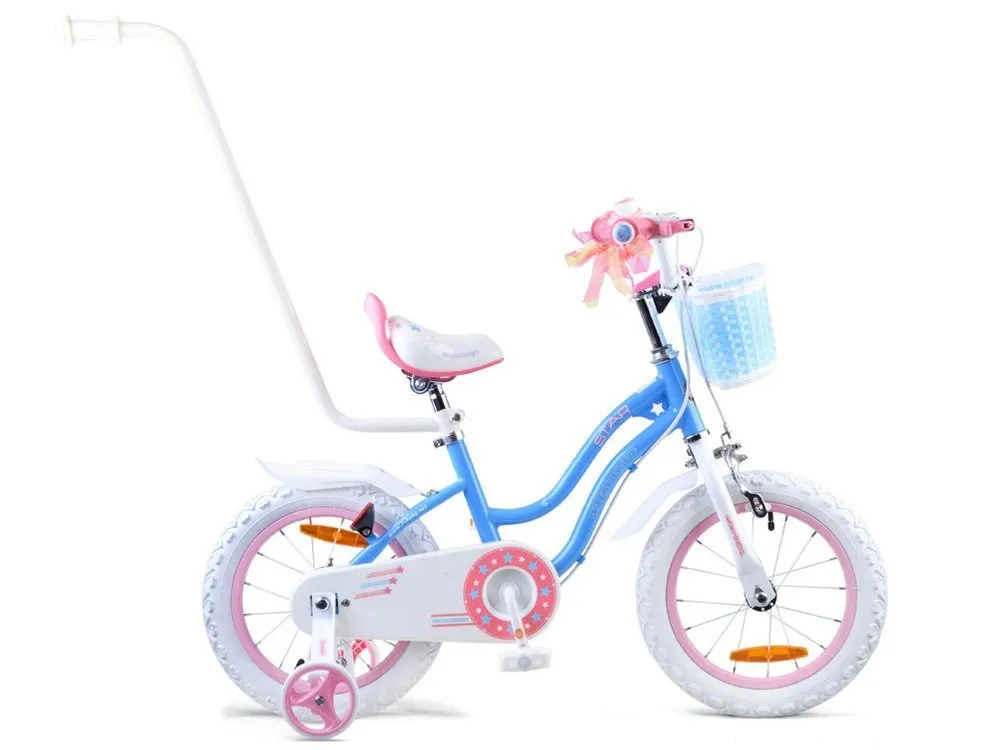 royalbaby star girl bicikl za djevojčice 14" plavi - slika 5