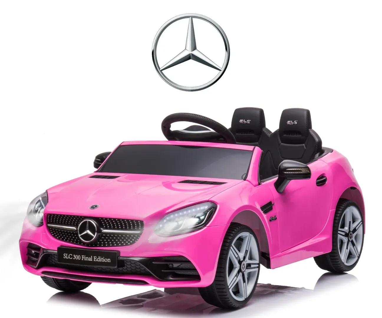 mercedes-benz slc pink vozilo na akumulator - slika 2
