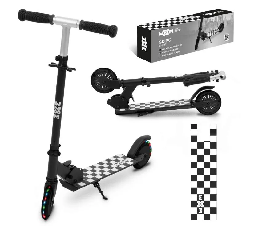 kidwell wxm sklopivi romobil za djecu, skipo šah - slika 14