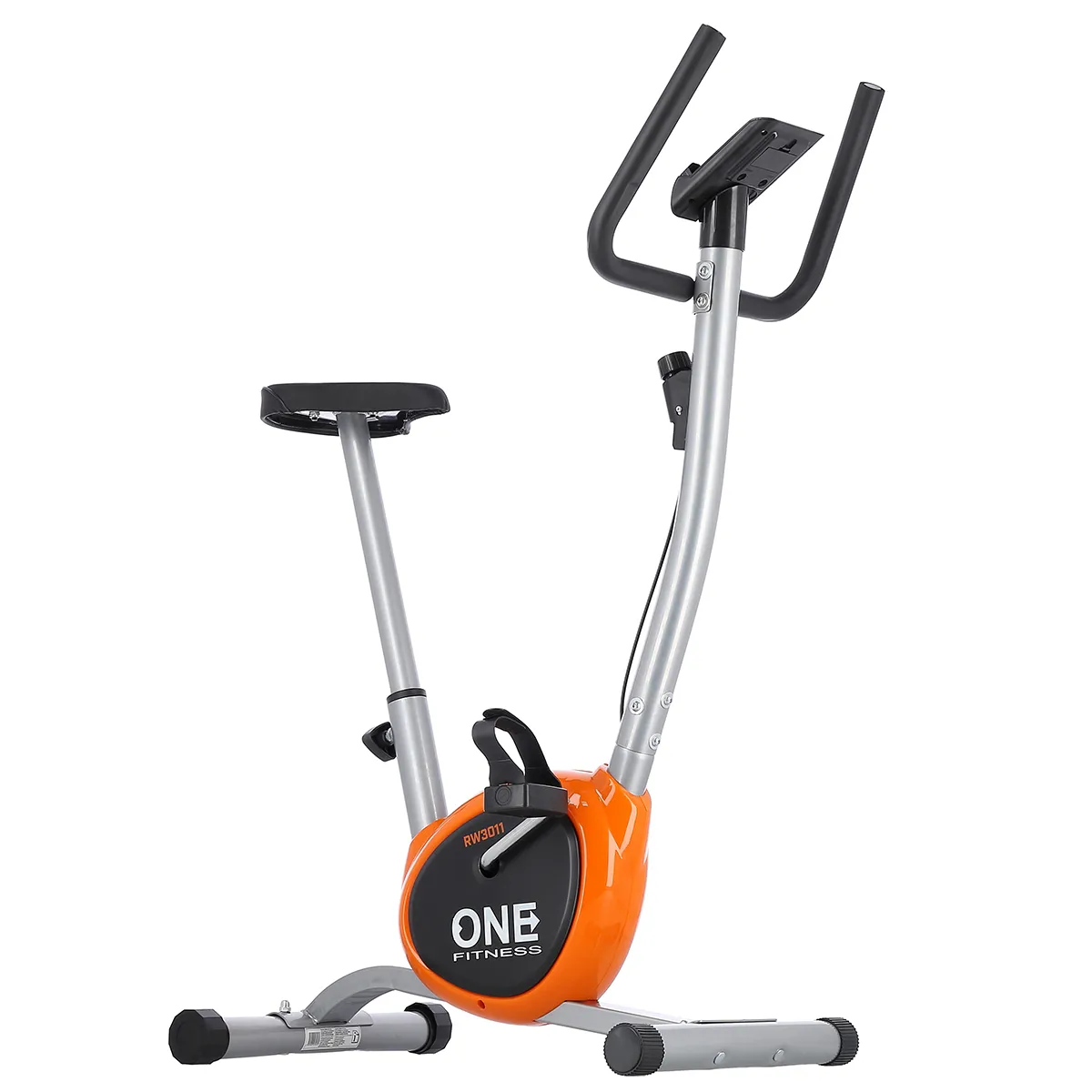 srebrno-narančasti trening bicikl one fitness - slika 5